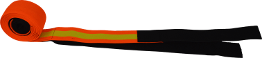 Bande élastique auto-agrippante Orange/Jaune 3 à 6 m