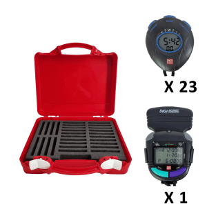 Kit 23 chronomètres DT1 et 1 chronomètre DTM60EL + malette rigide