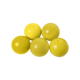 Lot de 5 ballons initiation Ø18cm jaune