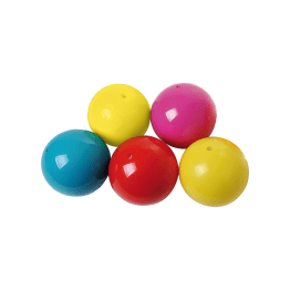 Lot de 5 ballons initiation Ø18cm (4 couleurs)