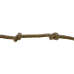 Corde à nœuds en chanvre Ø22mm