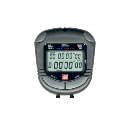 Chronomètre numérique R, chronomètre sport avec rythme, mémoire divisée  tour, chronométrage seconde, affichage LCD Lar back, Functa