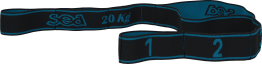 Bande élastique fitness force 20 Anthra/Turquoise
