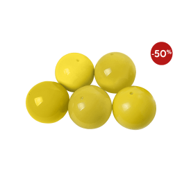 Lot de 5 ballons initiation Ø18cm jaune
