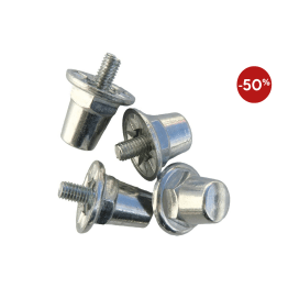 Crampons cylindriques Alu (Blister de 12 crampons alu / 16mm)
