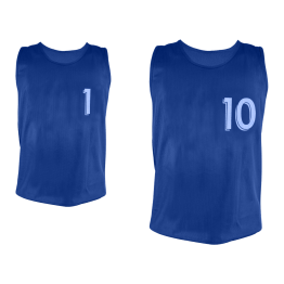 Lot de 10 chasubles numérotées de 1 à 10