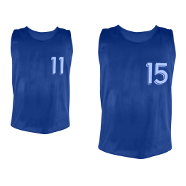 Lot de 5 chasubles numérotées de 11 à 15