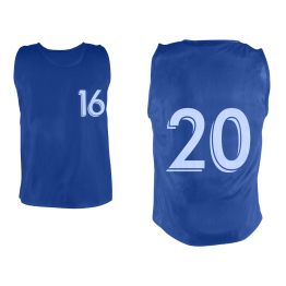 Lot de 5 chasubles numérotées de 16 à 20
