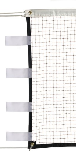 Filet badminton Compétition avec attache auto-agrippante maille 19mm.